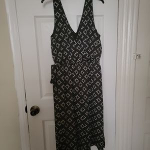 Cute blue dress with tie belt